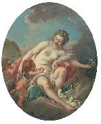 Francois Boucher Venus Restraining Cupid France oil painting artist